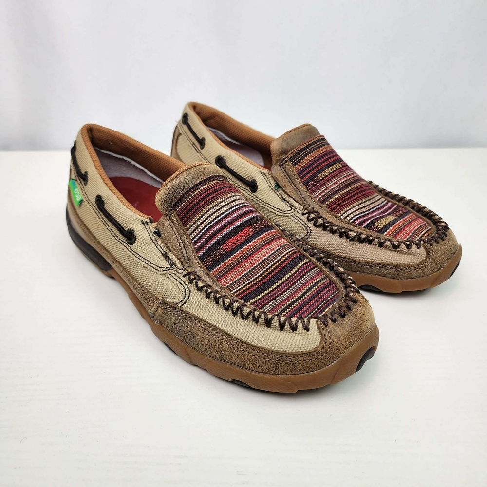 Twisted X Women's Driving Moc Leather Slip On Shoes Size 7